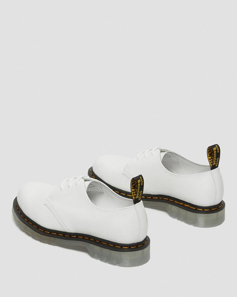 White Women's Dr Martens 1461 Iced Smooth Leather Oxfords Shoes | CA 351MQZ